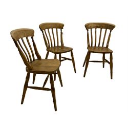 Three farmhouse chairs 