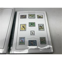 Stamps including Queen Victoria Queensland, modern Australia, King Edward VII Ceylon and Mauritius, South Africa, Gambia, Falkland Islands, Gold Coast, Ireland etc, housed in seven albums/folders and on loose album pages, in one box