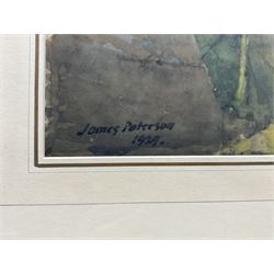 James Paterson (Scottish 1854-1932): Still Life of White Roses, watercolour signed and dated 1929, 37cm x 26cm 