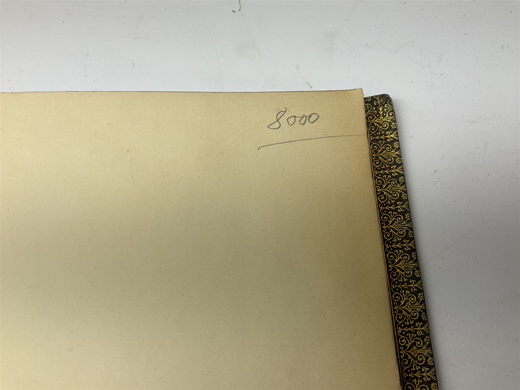 Balaschoff & Herbillon: L'Armee Allemande Sous L'Empereur Guillaume II. 1890 Paris. Forty-five laid-in chromolithograph plates together with numerous text illustrations. Oblong folio. Full moroccan leather and gilt binding with painted English Royal Crest to front cover and a.e.g.