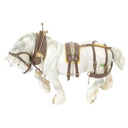 Eleven Beswick figures, including CH Champion Wall bore, CH Champion Wall sow, grey Shire horse with harness 2578, ginger Persian cat 1898, sheep family etc 