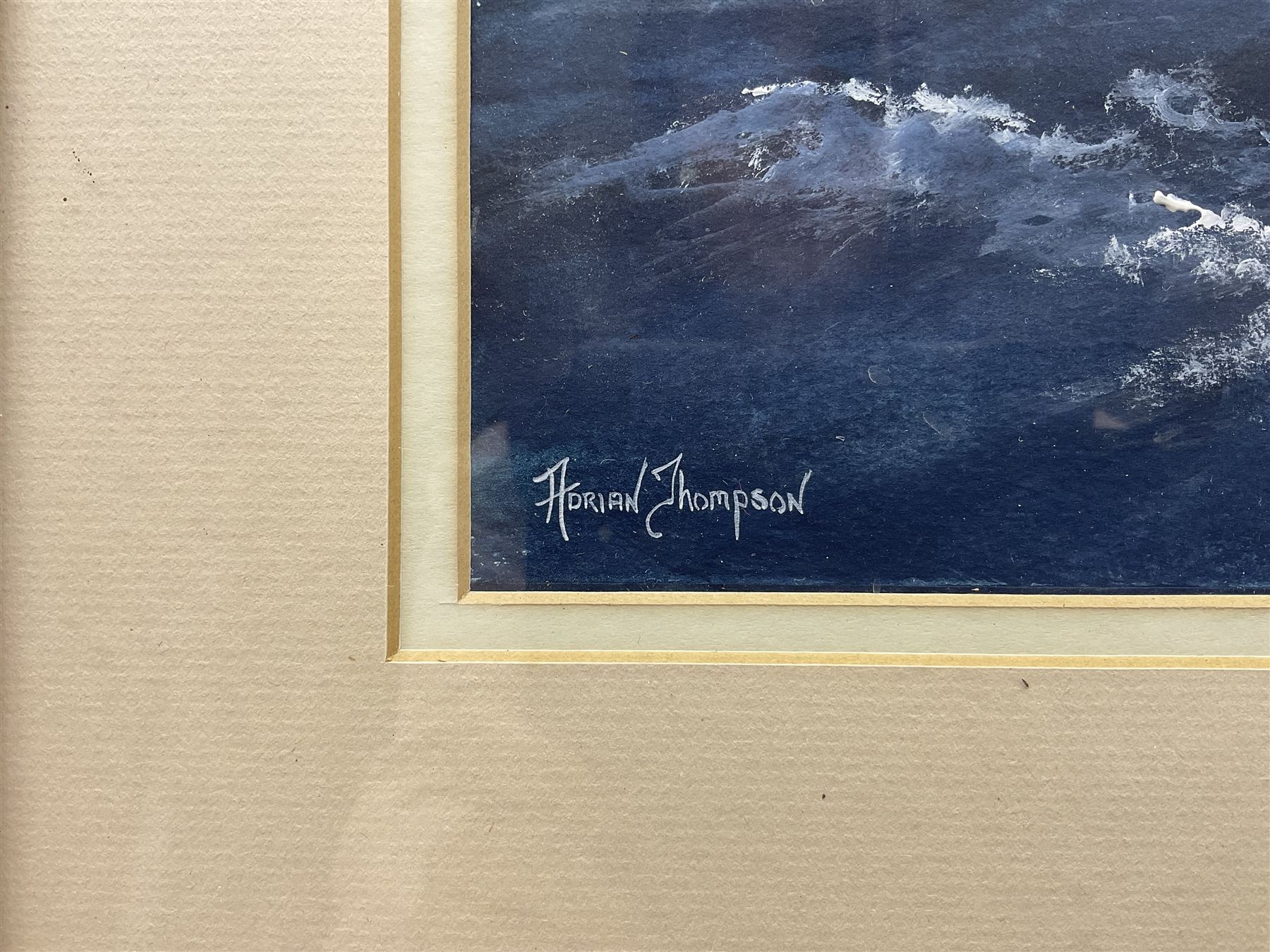 Adrian Thompson (British 1960-): 'Thornella' Hull Trawler Ship's Portrait, watercolour and gouache signed 36cm x 25cm