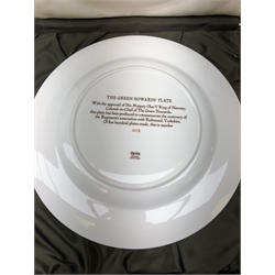  Spode Green Howards' plate Ltd.ed 213/500 by Mulberry Hall, boxed with certificate signed by Marquis of Normanby and D.S.Gordon   