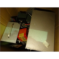  Quantity of communication equipment spare parts, components, part units etc, in three boxes  