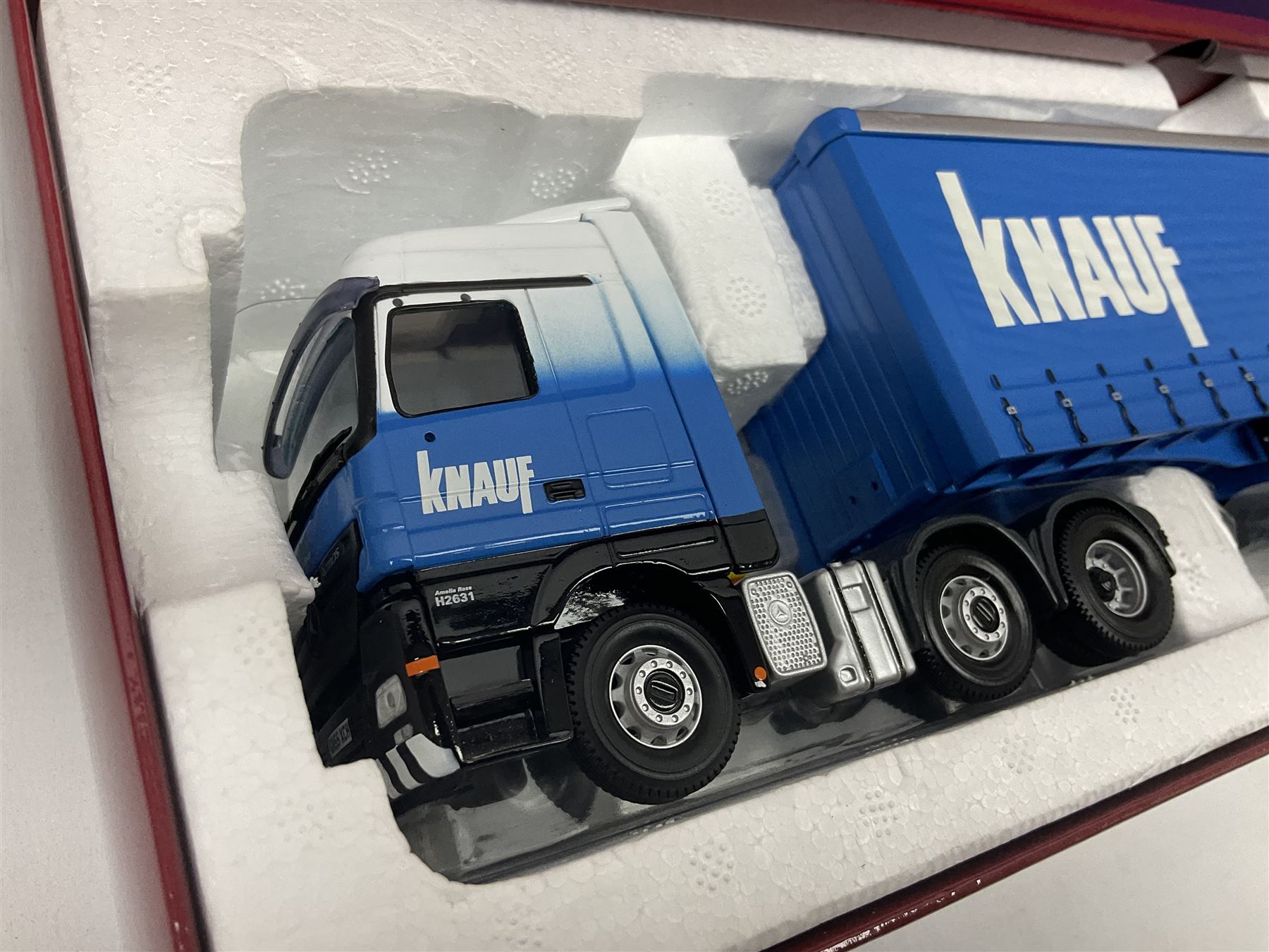 Corgi - three limited edition Hauliers of Renown lorries; CC13715 Scania R Series Topline Houghton Parkhouse 'The Professional' Livestock Transporter Chris Waite Transport; CC13812 Mercedes-Benz Actros Curtainside Eddie Stobart Ltd/Knauf; and CC13911 Foden Alpha Flatbed Trailer & Peat load R.J. & I. Monkhouse Ltd; all boxed with slipcases (3)