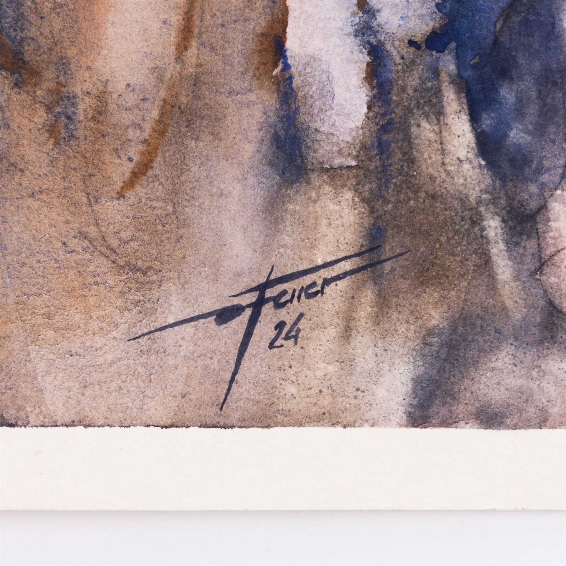 Diego Ferrer (Argentinian Contemporary): Gauchos on Horseback, set of three watercolours signed and variously dated, each approx. 22.5cm x 14.5cm (3) (one unframed)
