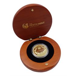 Queen Elizabeth II Australia 2015 gold proof full sovereign (25 dollars) coin, Perth mint, cased with certificate