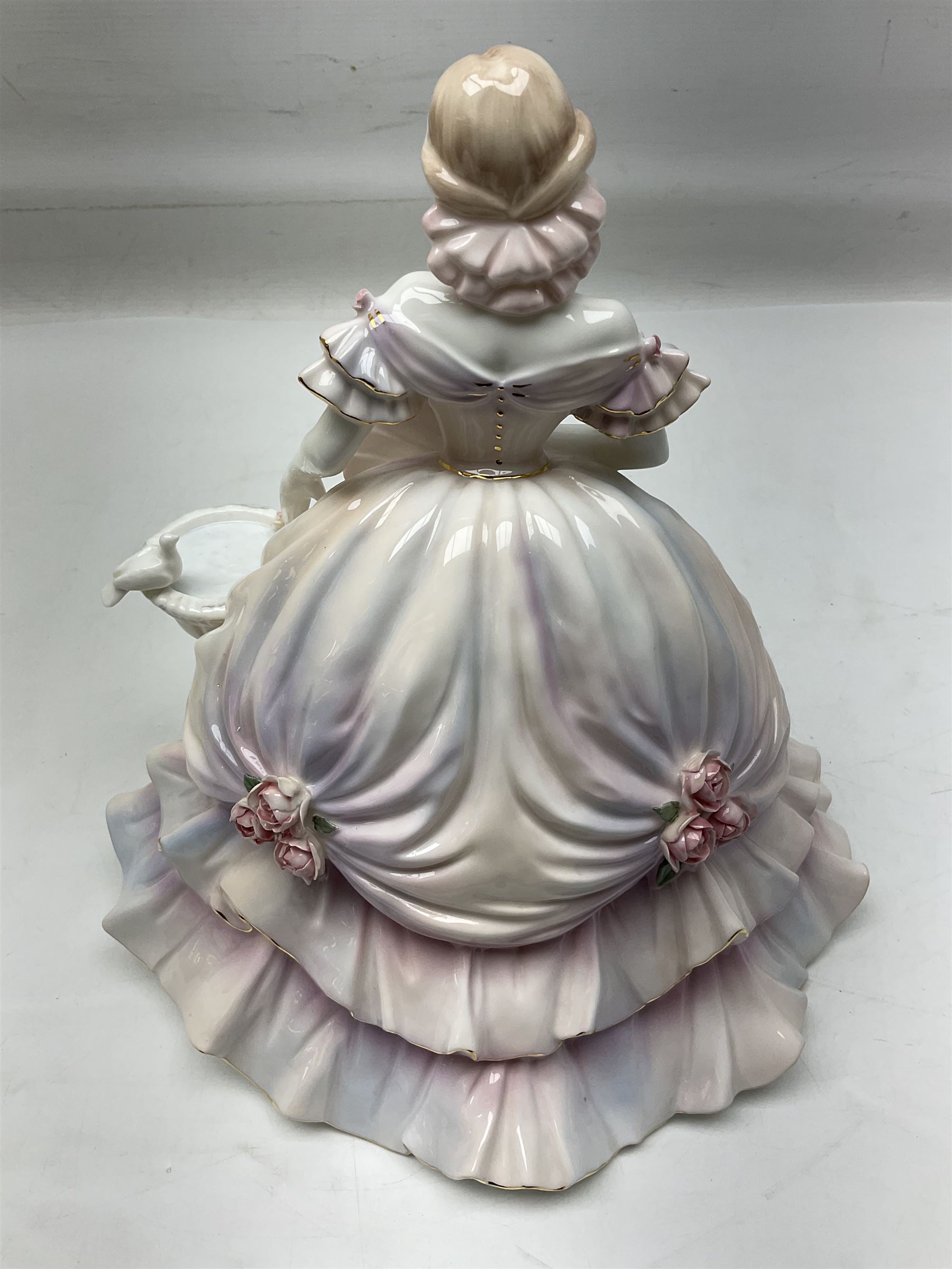 Coalport figure, Secret Garden, designed by Sue McGarrigle, with original box and certificate of authentication, H26cm