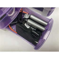 Action Man - five figures marked on the back 'Made in England by Palitoy under licence from Hasbro 1964', one dressed as a German Stormtrooper, one as a Red Devil Pilot and three in army uniform; another similar action figure marked to the right buttock ' G.I. Joe Copyright 1964 by Hasbro Patent Pending Made in Canada' dressed in army uniform; together with an Action Man jeep, field gun, mortar and machine guns and other accessories including helmets and weapons, parachute, diving equipment, skis and snow shoes, boots, uniforms etc; all unboxed