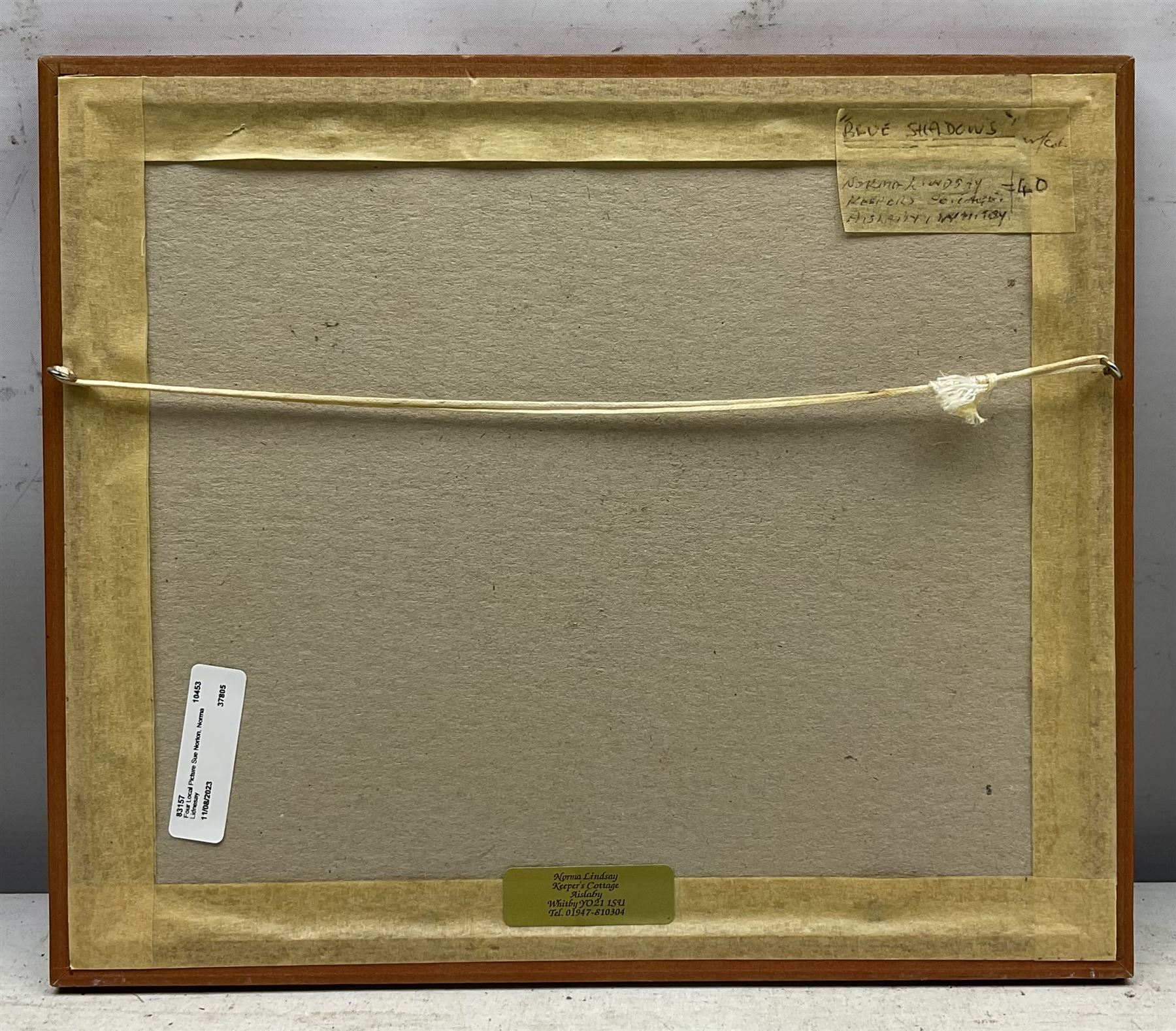 Norma Lindsay (Northern British 20th Century): Whitby Woodland Scenes, three watercolours signed max 33cm x 23cm; Sue Morton (British 20th Century): 'Featherbed Lane - Aislaby', watercolour signed, titled verso 20cm x 19cm (4)