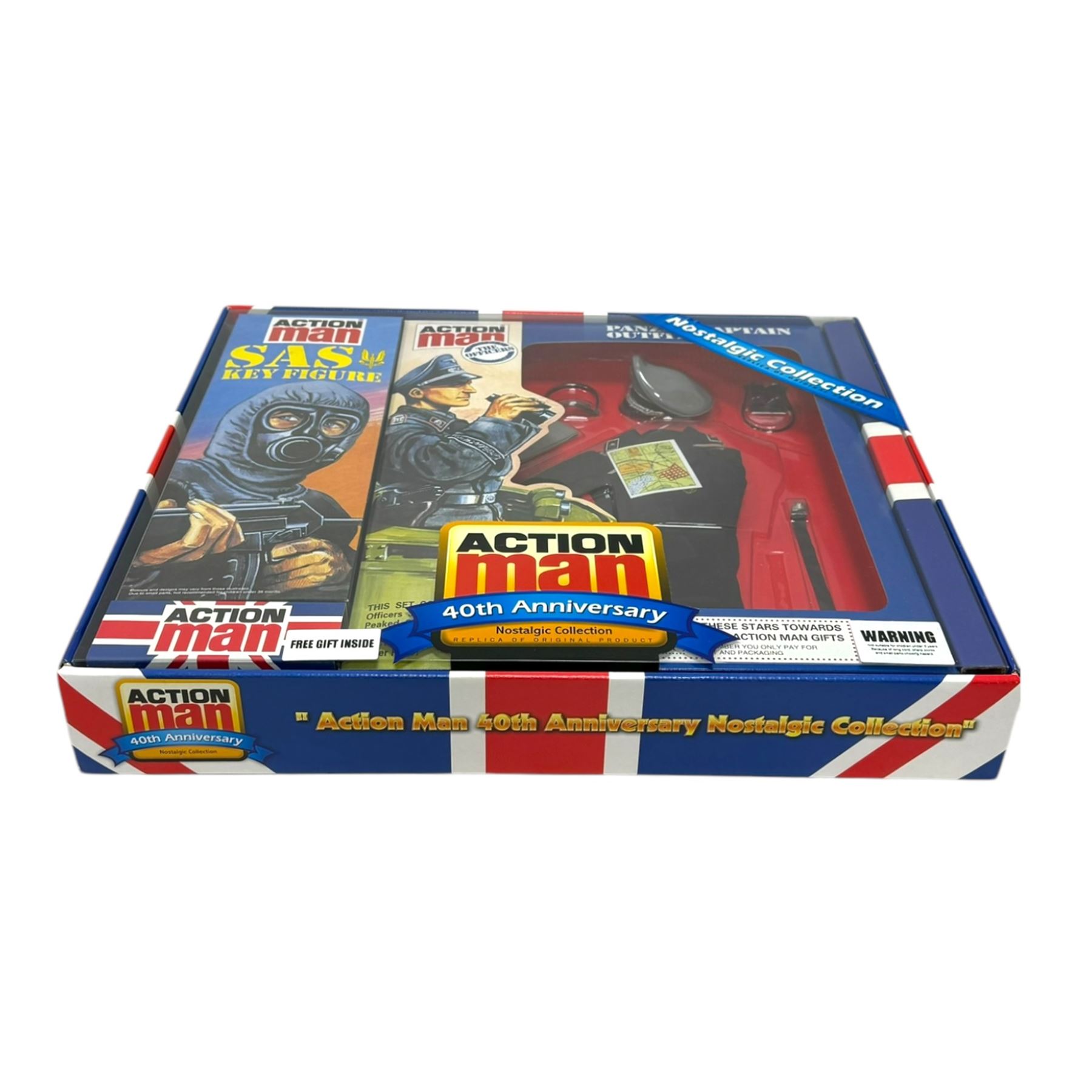 Action Man 40th Anniversary Nostalgic Collection 'SAS Key Figure', with Panzer Captain outfit, boxed