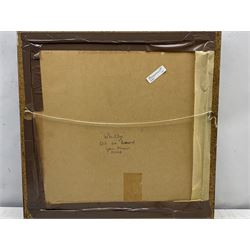 Sylvia Fraser (British contemporary): 'Whitby', oil on board signed, titled and dated 2006 verso 44cm x 45cm