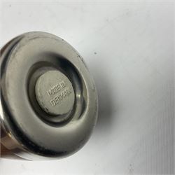 Danish collectables, to include teak tray by Nissen Denmark, ladybird pattern biscuit barrel by Laurids Lonborg and a Stelton stainless steel and wooden cruet set, together with a mid century floral tile trivet