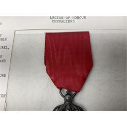 French 2nd Empire Legion of Honour (Legion d'Honneur) Chevaliers enamelled medal with ribbon