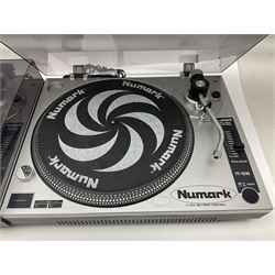 Pair of Numark TT-1510 DJ belt-drive turntables, serial nos.C1011001845 and C1011001846 (no cartridges); with paperwork