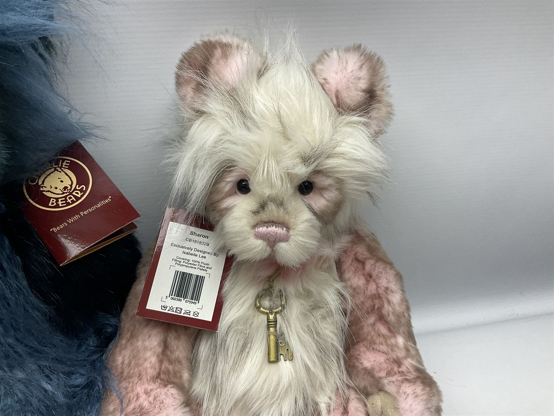 Six Charlie Bears, comprising limited edition Charlie Birthday Bear 2018 CB181946A, designed by Isabelle Lee, limited to 2000, Sharon CB181822B, Muffin CB191943B, and Raspberry Trifle CB631404, each designed by Isabelle Lee, Roman CB191807O, designed by Heather Lyell, and Angelica CB206018O, all with tags