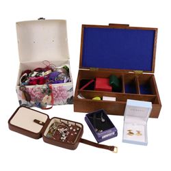 Silver jewellery, including pair of Chamila rose earrings, other earrings and rings, toget...