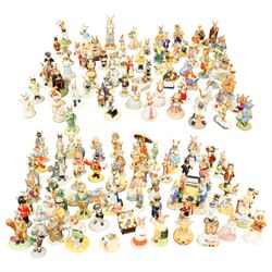 Large and extensive collection of Royal Doulton Bunnykins figures, the majority with certi...