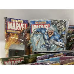 Eaglemoss The Classic Marvel Figurine Collection - forty-one magazines with models each as issued in unopened plastic bags; eleven boxed models and eight loose periodicals; in three boxes (60)