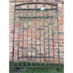 19th century wrought iron pedestrian gate with arched top. H178cm, W122cm.  - COLLECTION BY APPOINTMENT FROM: The White House, Thirsk Road, Easingwold, York, YO61 3NF - CALL 01723 507111 TO ARRANGE