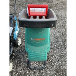 MacAllister petrol lawnmower and Bosch garden shredder - THIS LOT IS TO BE COLLECTED BY APPOINTMENT FROM DUGGLEBY STORAGE, GREAT HILL, EASTFIELD, SCARBOROUGH, YO11 3TX