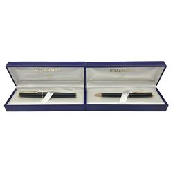 Waterman Hemisphere fountain pen and matching ballpoint pen, both in presentation boxes