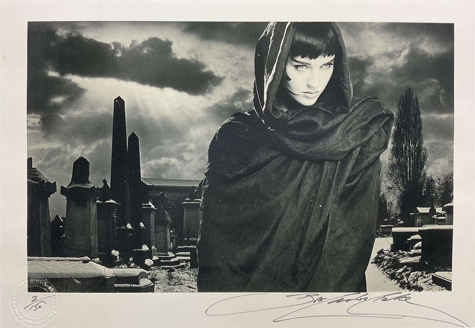 Bob Carlos-Clarke (British 1950-2006): 'The Dream Keeper', limited edition photograph signed and numbered 2/150 in pen, gallery label verso 21cm x 33cm
