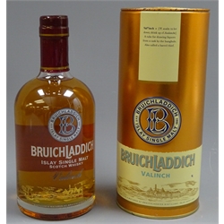  Bruichladdich Valinch 'Viking Visit' Islay Single Malt Scotch Whisky, Limited Bottling 188/348, distilled 1990 Cask No.716, refilled Bourbon, bottle signed by Jim McEwan, 50cl 54.9%vol, in presentation Tin, 1btl  