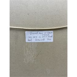 David Greenwood (Northern British Contemporary): 'Byword - Prince of Wales's Stakes', pastel signed and dated 2010, 40cm x 30cm 
Notes: Byword, the British Thoroughbred Bay, won the Prince of Wales's Stakes in 2010 with a time of 2:05.35, ridden by Maxime Guyon, trained by André Fabre, and owned by Khalid Abdullah.