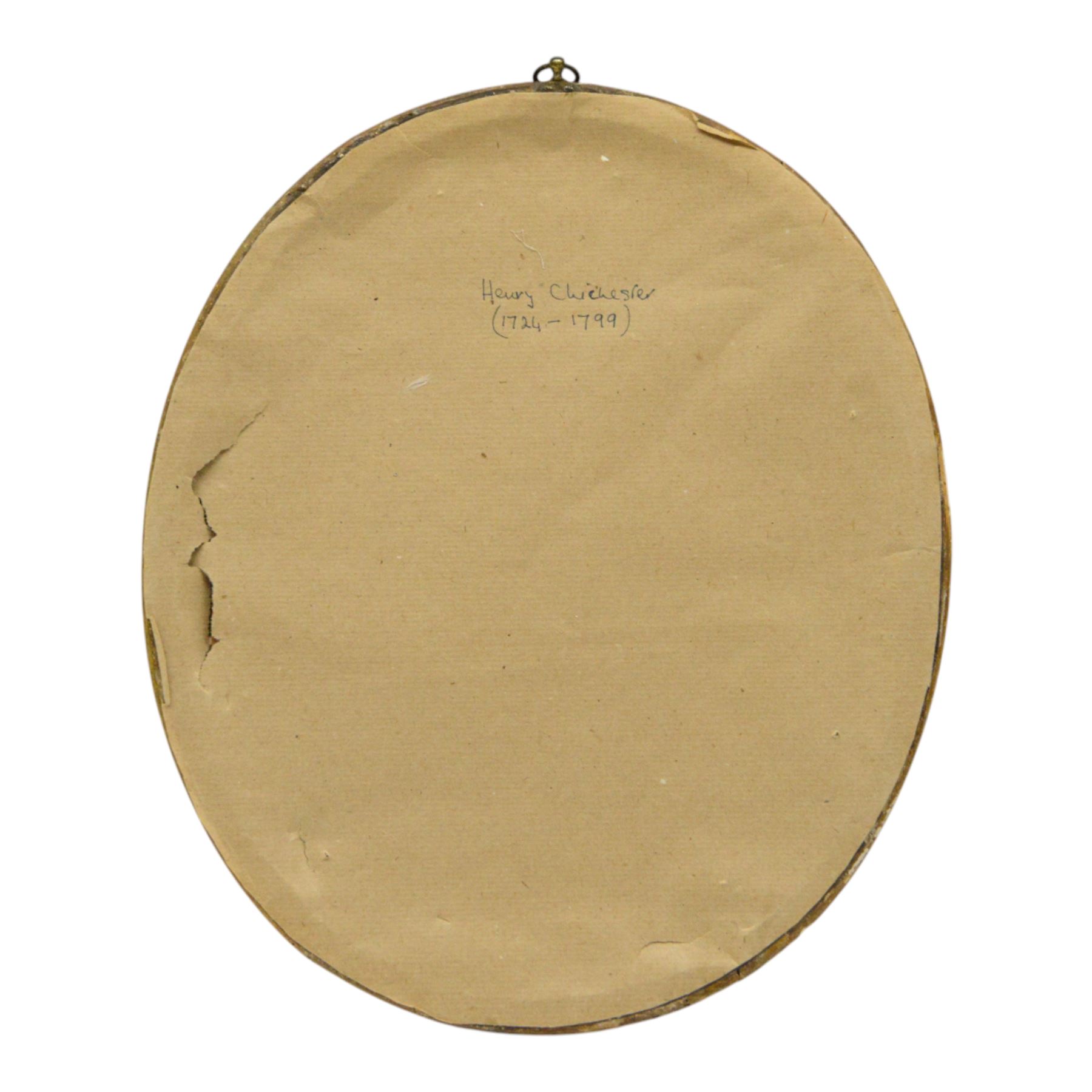 English School (Late 18th century): 
Henry Chichester (1724–1799) of Northcote, Devon, and Northover, Somerset and his second wife, Elizabeth Elizabeth Chichester (née Prideaux, 1732–1794), daughter of Sir John Prideaux, 6th Baronet,
Pair of pastel portraits 
Oval
Gilt framed
Named verso
30.5cm x 25cm

The Chichesters were an established Devonshire family whose ancestral seat at Northcote, near East Down formed the foundation for their prominence in North Devon. Through inheritance, Henry Chichester also acquired the Northover estate in Somerset, following the extinction of the Hody male line, whilst also retaining his Northcote property. Henry and Elizabeth’s marriage united two distinguished local families, the Chichesters and the Prideauxs of Netherton. Over the centuries, the Chichesters amassed a notable collection of art, furnishings, and manuscripts, reflecting their cultural interests and status. Their descendants later inherited and established the Arlington Court estate, which remained the family seat for over 300 years until it was entrusted to the National Trust in the 20th century.

Provenance: By family descent from the Chichesters of Arlington Court, Devon; from the collection of Andrew Chichester Everitt.