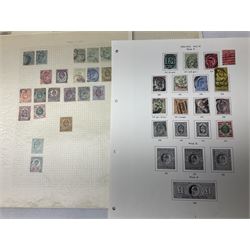 Great British Queen Victoria and later stamps, including penny black with red MX cancel, various imperf and perf penny reds, 1883 used two shillings sixpence and five shillings, King George V seahorses etc, housed on pages