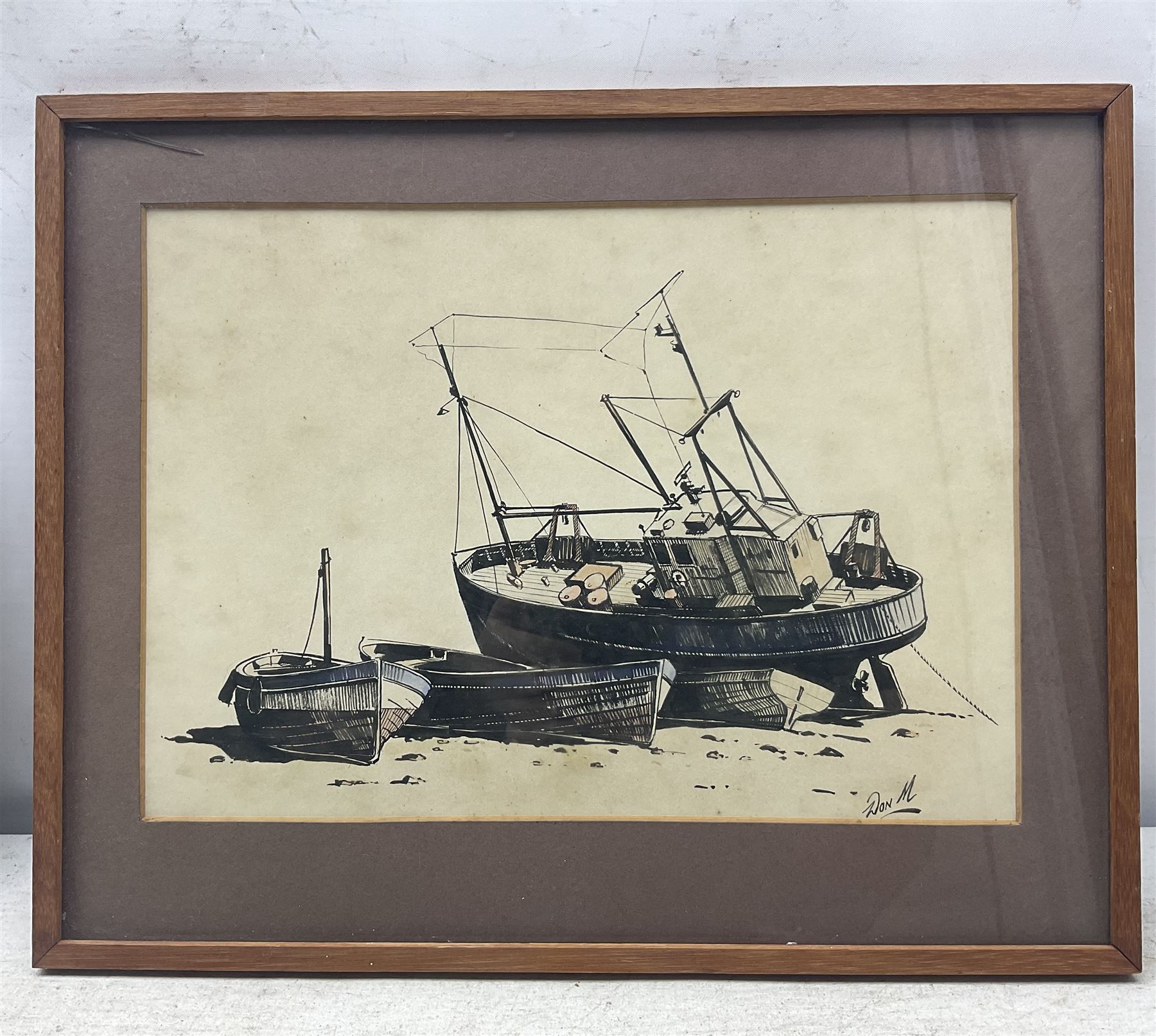 Don Micklethwaite (British 1936-): 'Inner Harbour - Scarborough' 'Cayton Bay' and 'Blenheim', two watercolours and one pen and ink sketch signed, all with titles verso max 21cm x 30cm (3)