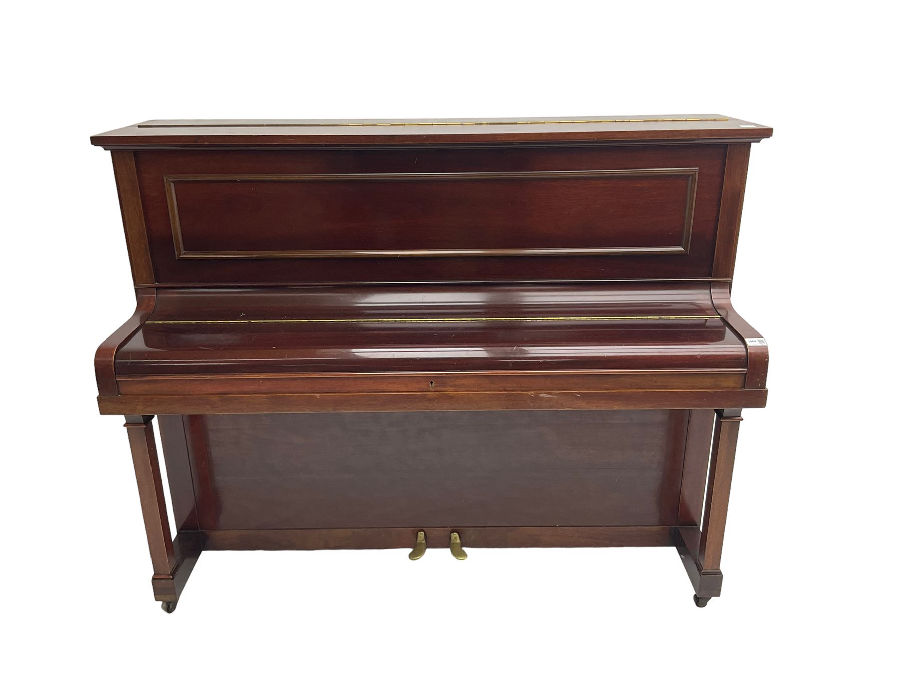Challen mahogany cased upright piano The Furnishings Sale Furniture Interiors Clocks