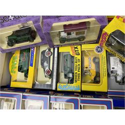 Large collection of Lledo/ Days Gone and other die-cast models including eighteen Stanley Gibbons Model vans, Picture Pride Displays, Promotor Vans and other, all boxed (45)