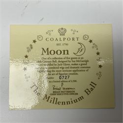 Coalport limited edition Millennium Ball figure, Moon, no 727/2500, boxed with certificate