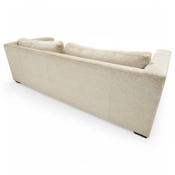 Sinclair Melson Ltd - contemporary bespoke three seat sofa, upholstered in Zimmer & Rohde fabric