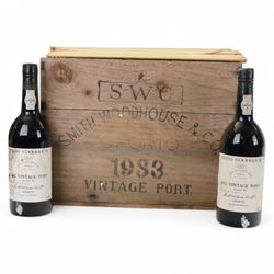 Smith Woodhouse & Co 1983 vintage port, 75cl unknown proof, twelve bottles, cased