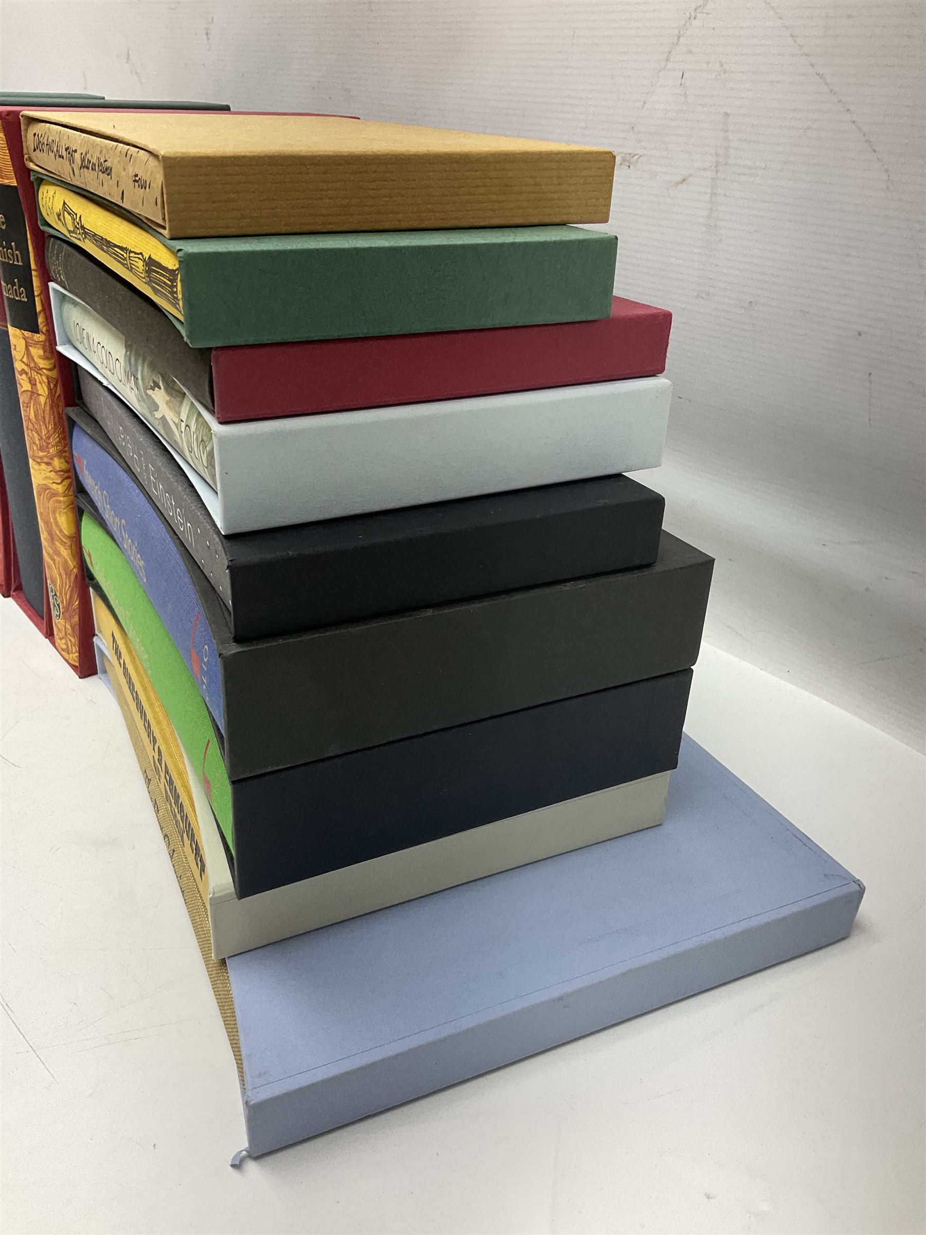 Folio Society - nineteen volumes including The Discovery and Conquest of Peru, French Short Stories, 1066 and All That, etc 