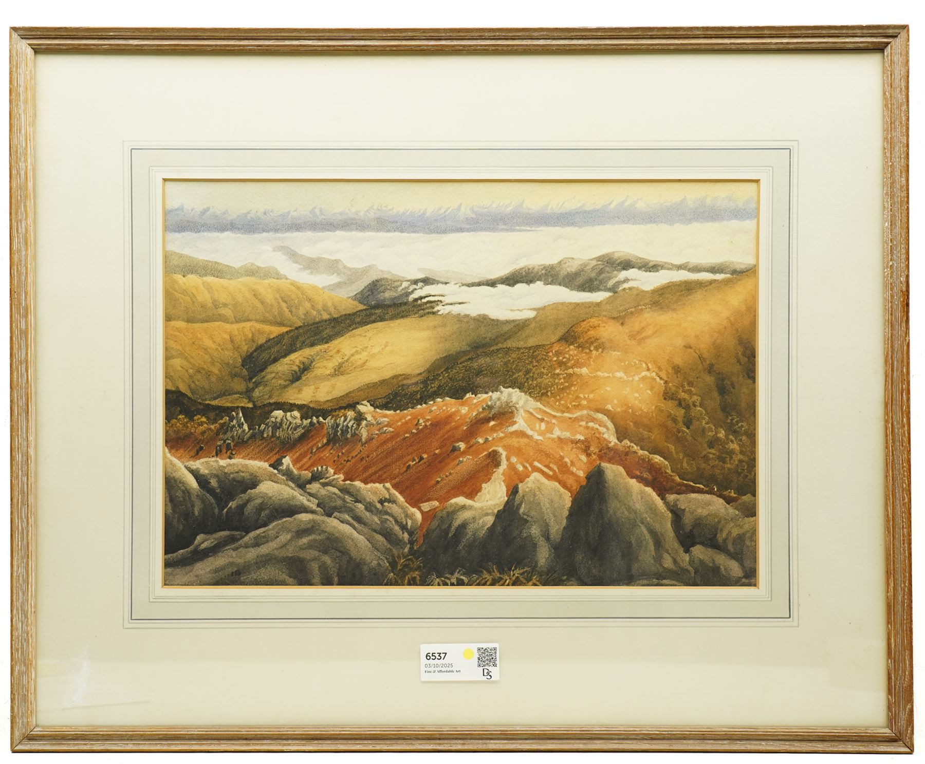 Circle of Harry Epworth Allen (Northern British 1894-1958): Mountain Peaks, watercolour unsigned 33cm x 48cm