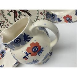 Emma Bridgewater ceramics, to include Christmas Joy Robin pattern meat platter, serving plate, bowl and two mugs, Anenome pattern jug, dinner plate, mug and three bowls, polka dot pasta bowl and two Wallflower pattern pasta bowls, largest D33.5cm