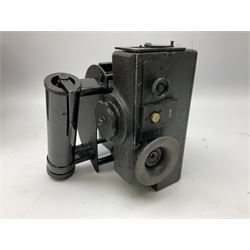 Mid-20th century H. Hughes & Son Ltd. London Marine Bubble Sextant, serial no.166, with black crackled finish, in fitted wooden carrying case bearing label 7/7/50 and associated paperwork; both instrument and box inscribed to Captain Paul Adaolsteinsson (of Grimsby)
