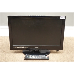  LOGIK L19DVDB10 19'' television with DVD player and remote (This item is PAT tested - 5 day warranty from date of sale)    