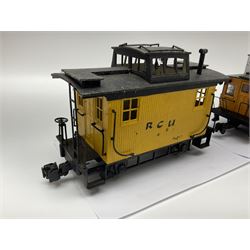 Five G scale, gauge 01 rolling stock carriages, unboxed 