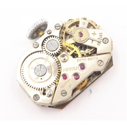  Tudor (Rolex) stainless steel wristwatch circa 1940s on leather strap in original box  