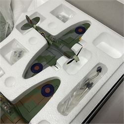 Corgi - Limited Edition Aviation Archive AA99189 70 Years of the Spitfire Johnnie Johnson 3 Piece Set - Mk1, MkVB & Mk1X - Plinth Mounted; in original box 