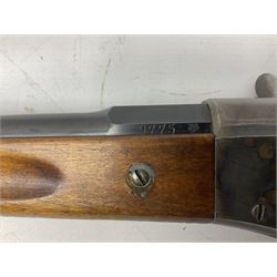 19th century Swedish Remington 8 by 58mm rolling block single action sporting rifle, dated 1888, with 82.5cm barrel marked with a Swedish crown and J.B. G.M., serial no.9775, L124cm FIREARMS CERTIFICATE REQUIRED OR RFD