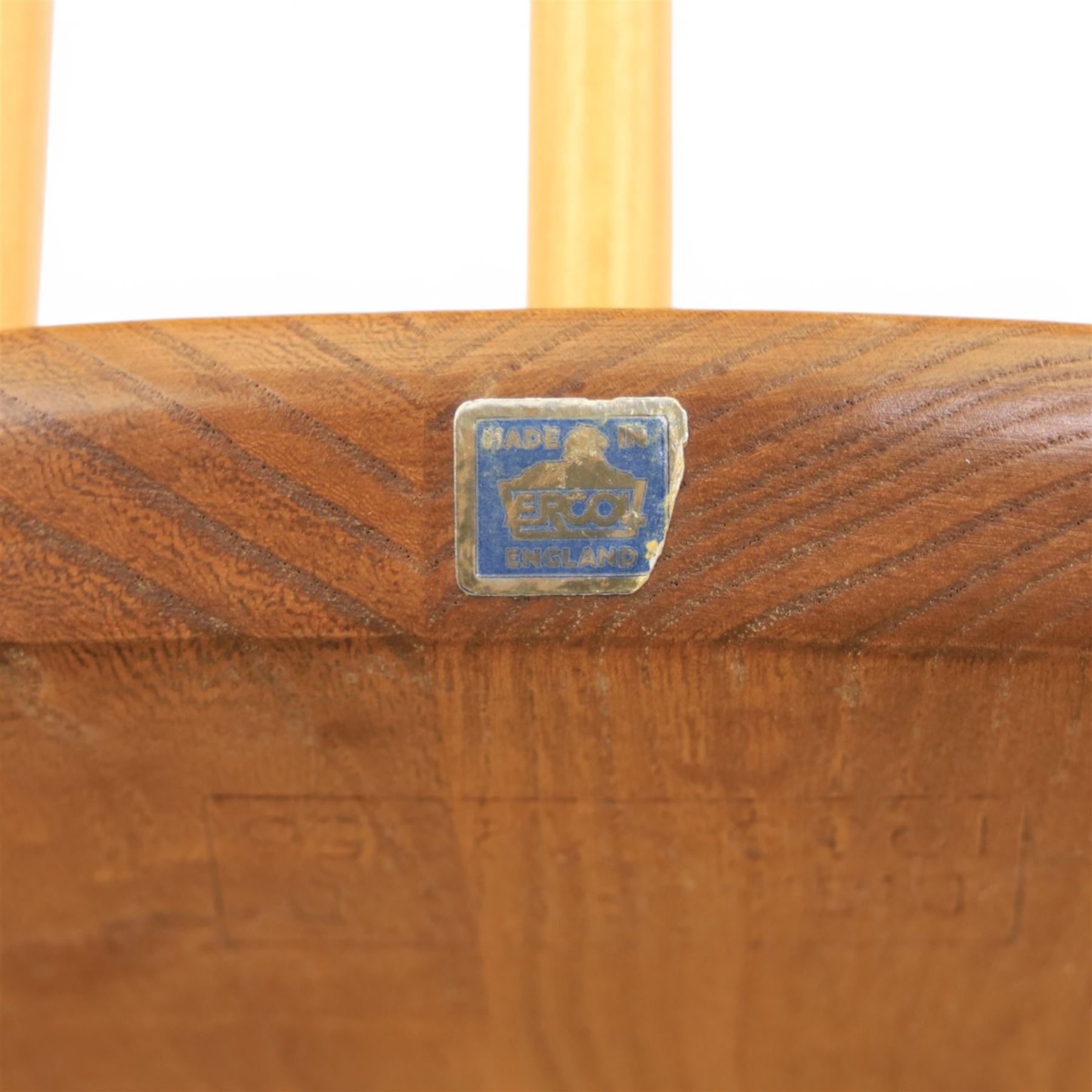Ercol - set of four light elm chairs, comprising two 'Quakers' and two 'Windsor' chairs