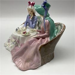 Royal Doulton figure group, Afternoon Tea HN1747,  with printed mark beneath