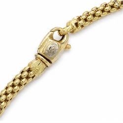 Fope 18ct gold bracelet, with lobster clasp, London import mark 1997