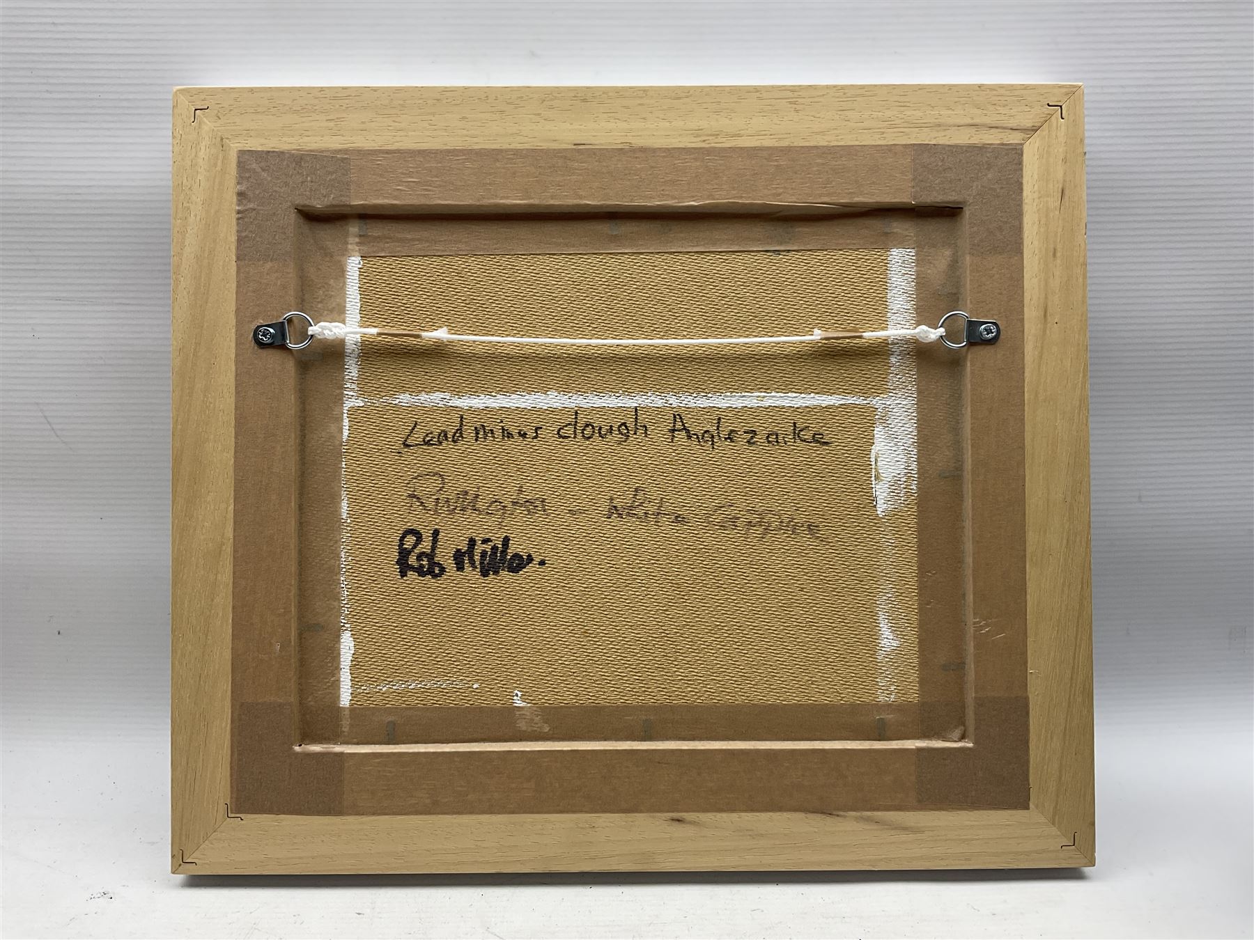 Rob Miller (British Contemporary): 'Lead Mine Clough - Anglezarke'; oil on board signed, titled verso 23cm x 29cm 